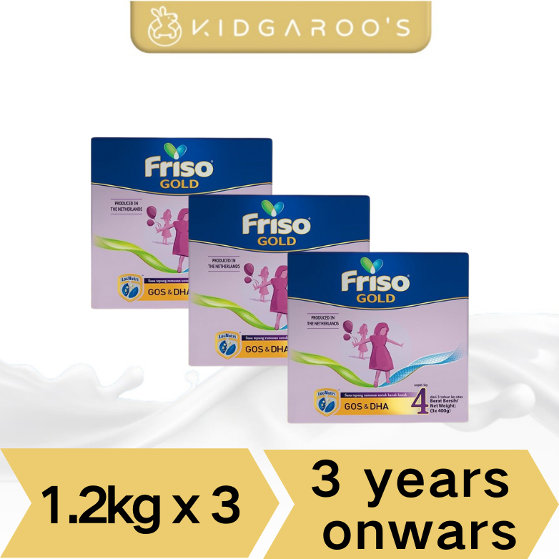 Friso Gold Step 3 / Step 4 - 900g & 1.2KG