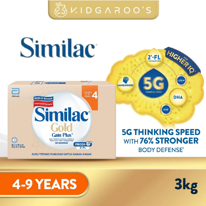Similac Gain Plus & Gain Kid Gold - Stage 3 / Stage 4