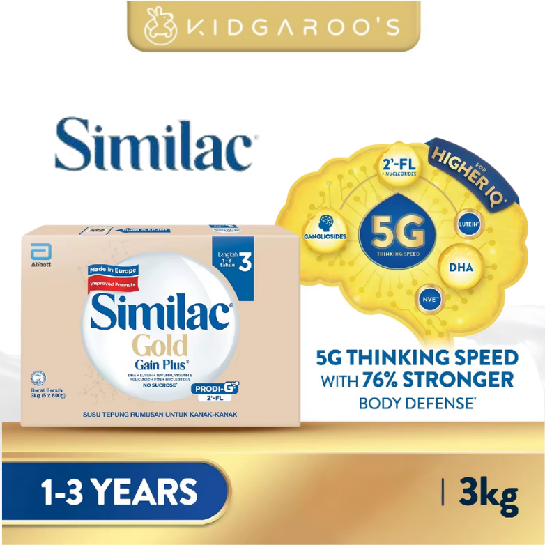 Similac Gain Plus & Gain Kid Gold - Stage 3 / Stage 4