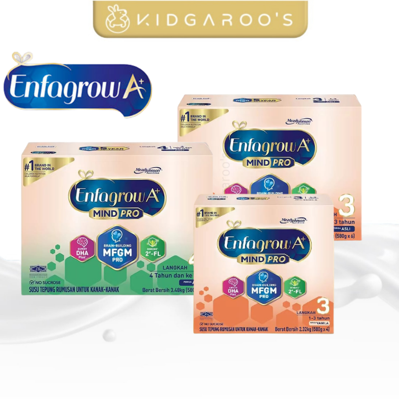 Enfagrow A+ Mindpro Step 3 & 4 - 2.32kg & 3.48kg Refill Pack