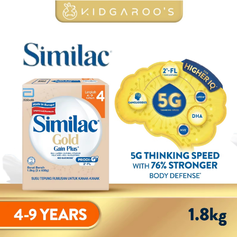 Similac Gain Plus & Gain Kid Gold - Stage 3 / Stage 4