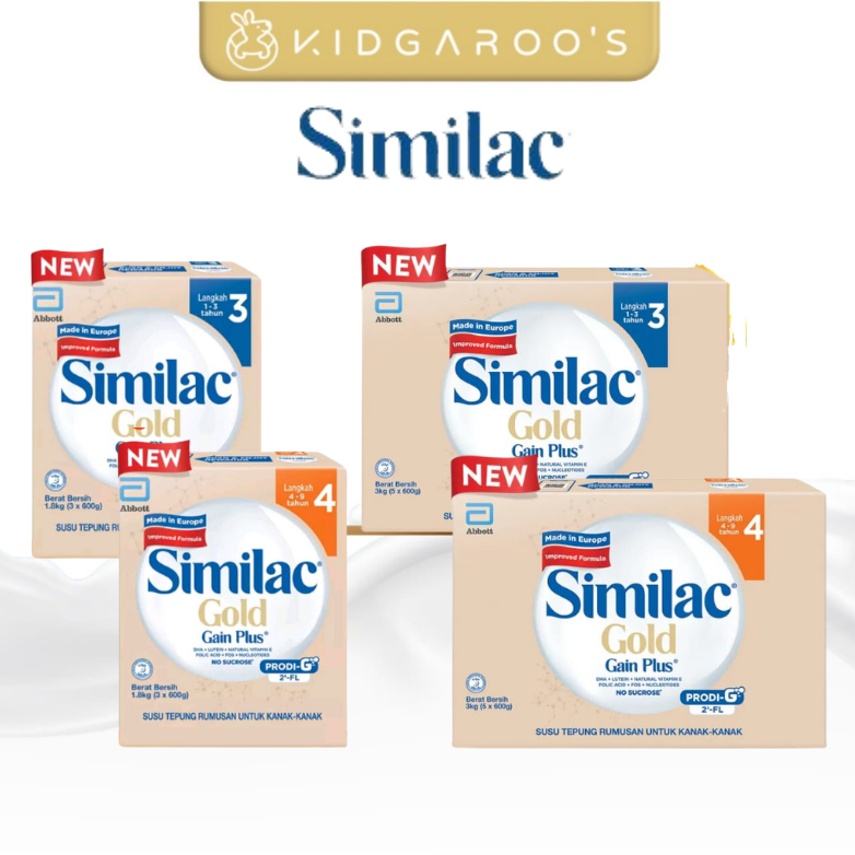 Similac Gain Plus & Gain Kid Gold - Stage 3 / Stage 4